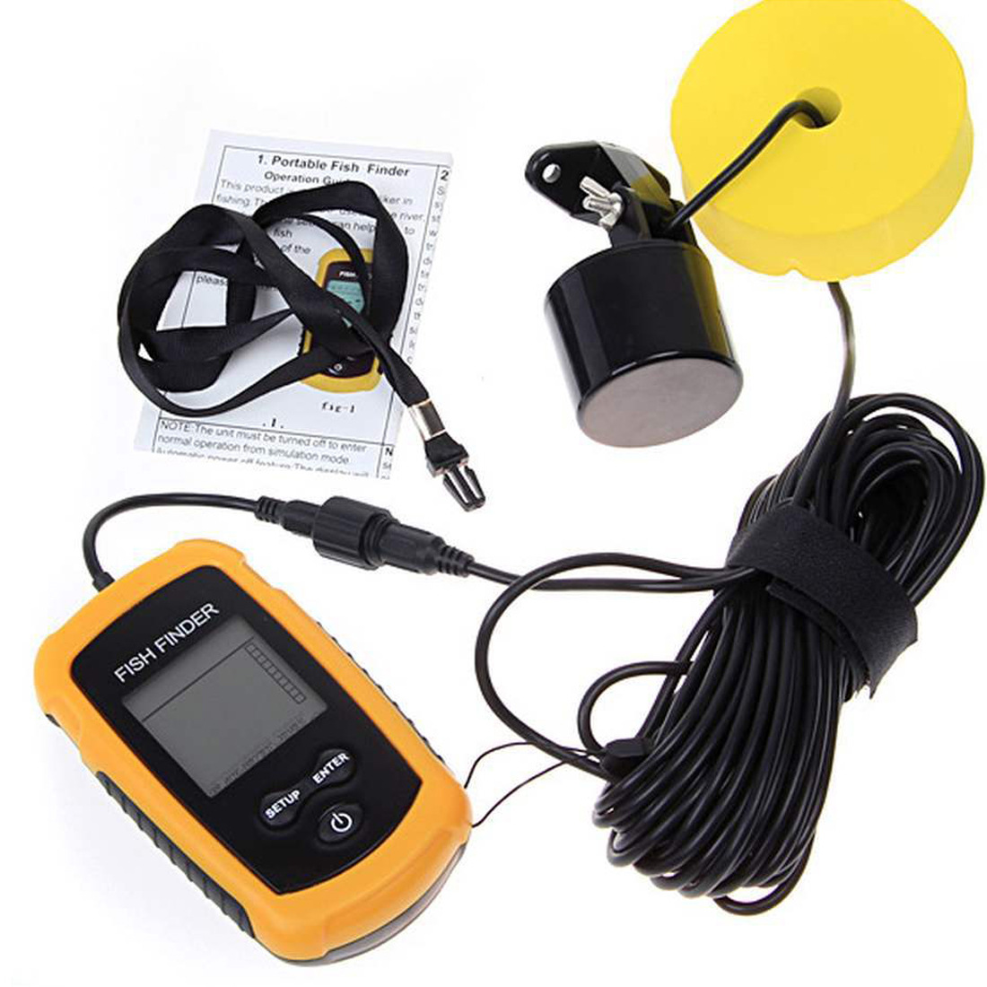 Alarm 100M Tragbarer Sonar-Fis – Fishing Depth Finder Bewertung und Preis